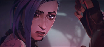 Jinx Arcane, LOL HD wallpaper