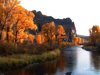 Sunrise over Colorado River, rise, river, sky, sun HD wallpaper