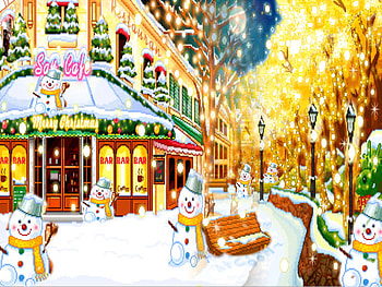 snow man every where, shrek, cartoon, seagull, funny, hammock, people HD wallpaper