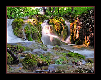 Waterfall Plitvice Croatia, art , national park, waterfall, beautiful, plitvice HD wallpaper