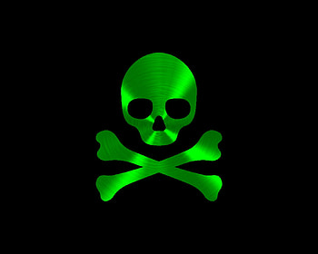 Green Skull, black, green, skull, labrano, gizzzi HD wallpaper