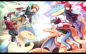 Enemis, pokemon adventures, green, pocket monster special, red, silver, gold, pokemon HD wallpaper