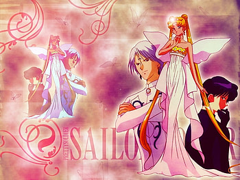 Sailor Moon, pink, colrful, pretty, love HD wallpaper