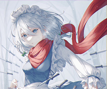 Sakuya Izayoi, Sakuya Izayoi, Anime, Touhou HD wallpaper