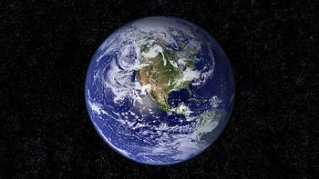 Earth - From Space Stars Sky Night Space HD wallpaper