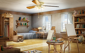 Art, Interior, Miscellanea, Miscellaneous, Room, Artist HD wallpaper