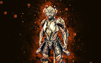Wukong, , brown neon lights, Warframe, RPG, Warframe characters, Wukong Build, Warframe Builds, Wukong Warframe HD wallpaper