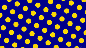 yellow spots blue polka dots dark blue gold HD wallpaper