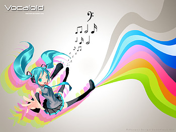 Vocaloid Colours, colours, vocaloid, anime, miku hatsune HD wallpaper