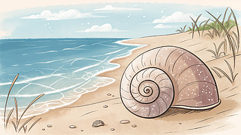 Serene Beach Scene | Ultra, beach, shell, ocean, sand, nature HD wallpaper