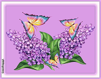 LILACS AND BUTTERFLIES, ART, ABSTRACT, BUTTERFLIES HD wallpaper