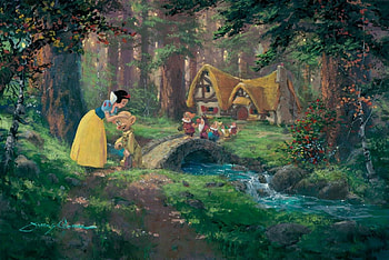 Snow White, Dopey, Cartoon, Seven Dwarves, Disney, Princess HD wallpaper