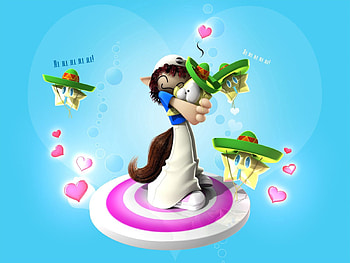 Multicolored, Motley, 3D, Girl, Character, Personage HD wallpaper
