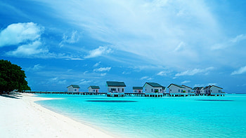 Beach Resorts, Resort, Sky, Holiday, Sea HD wallpaper