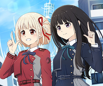 Chisato Nishikigi & Takina Inoue, Takina Inoue, Chisato Nishikigi, Anime, Lycoris Recoil HD wallpaper