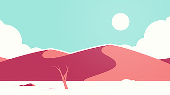 Desert Dunes Minimal , desert, dunes, minimalism, minimalist, artist, artwork, digital-art, deviantart HD wallpaper
