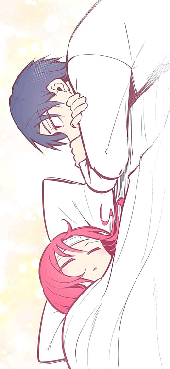 Anime Boy & Anime Girl, manhua, nose, romance, couple, anime girl, anime boy HD phone wallpaper