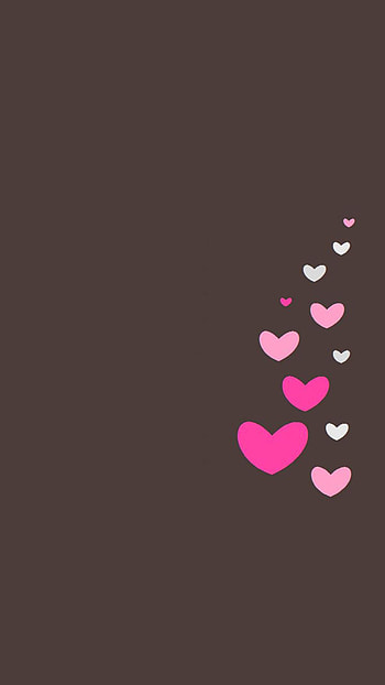 One side heart partten, hearts HD phone wallpaper