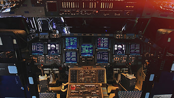 Cockpit, Inside a Spaceship HD wallpaper