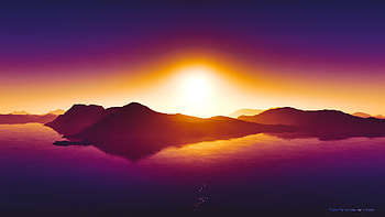 Summer Sunset , sunset, nature, deviantart HD wallpaper