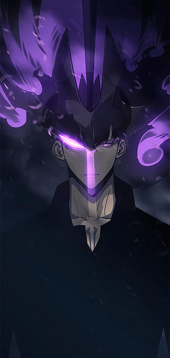 Purple Shadow Monarch — Sung Jin‑Woo (Solo Leveling), Anime, purple anime, Solo Leveling, Sung Jin-Woo HD phone wallpaper