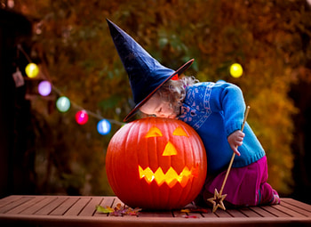 Holiday Fire Safety, Girl, Orange, Fire, Hat, Light, Toddles, Pumpkin HD wallpaper