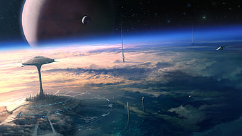 chaotic.signal // archive // // // future cities // Future view on Earth from Space.jpg. HD wallpaper