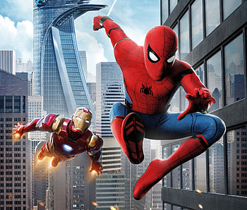 Iron Man Spiderman Homecoming , spiderman-homecoming, spiderman, 2017-movies, movies, super-heroes, iron-man HD wallpaper