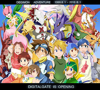 digimon adventure 02, lilimon, angemon, takeru, yamato, hikari, angewomon, mimi, metalgarurumon, wargreymon HD wallpaper