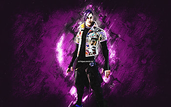 Fortnite Lt Look Skin, Fortnite, main characters, purple stone background, Lt Look, Fortnite skins, Lt Look Skin, Lt Look Fortnite, Fortnite characters HD wallpaper