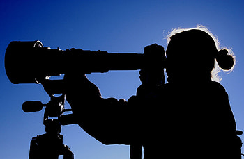 Camera, Lens, Silhouette HD wallpaper