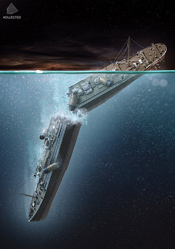 Titanic Sinking, Sink, SOS, Iceburg, Ocean, Ship, Split, 1912, Sea HD phone wallpaper