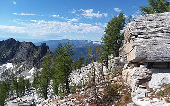 Bitterroot Mountains, Montana, clouds, trees, landscape, sky, usa HD wallpaper
