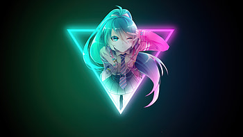 Anime Girl Retro Minimal , anime-girl, anime, artist, artwork, digital-art, minimalism, minimalist HD wallpaper
