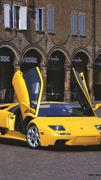 Lamborghini, Yellow Lamborghini HD phone wallpaper