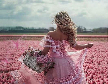 Flower Maiden, Ethereal Flower Maiden, Instagram, women are special, butterflies, delicate, female trendsetters, stunning, etheral women, breathtaking, gorgeous, girl, beautiful, pink, pretty, flowers, lips nails eyes hair art, lovely HD wallpaper