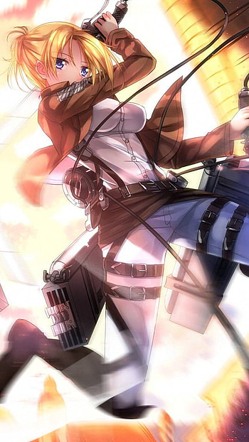 Flying annie, anime, annie leonhart, attack on titan HD phone wallpaper