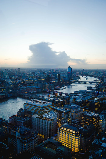Cities, Dawn, View From Above, Night City, City Lights HD phone wallpaper