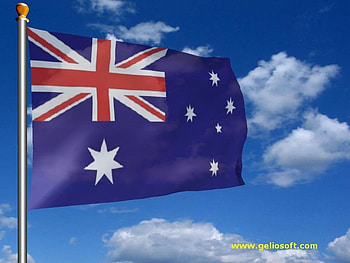Australian Flag, australia, union jack, clouds, stars, flag HD wallpaper