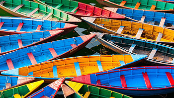 Colorful boats, Vibrant , Nautical themes, Coastal beauty HD wallpaper