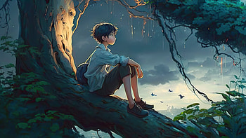 Sheltered, artist, artwork, digital-art HD wallpaper