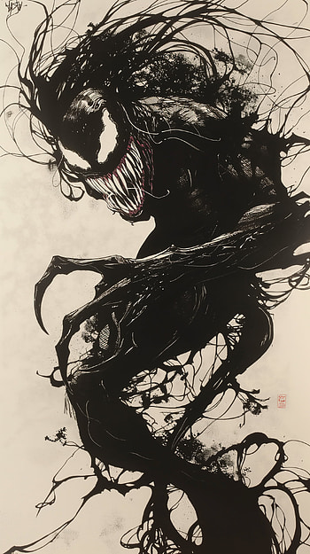 Dark Venom Art , Venom HD phone wallpaper
