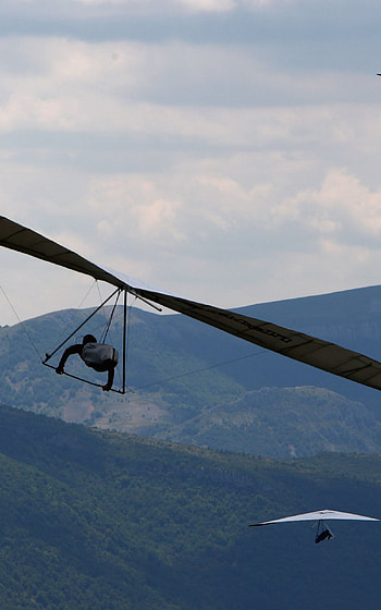 Hang Gliding flight, Extreme sport, , Mobile HD phone wallpaper
