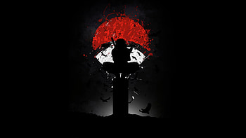 Itachi Uchiha, Anime, Itachi Uchiha, Naruto, black, Sasuke Uchiha, black anime, Sasuke & Itachi HD wallpaper