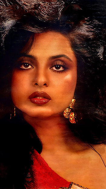 Rekha, bollywood actress, vintage HD phone wallpaper