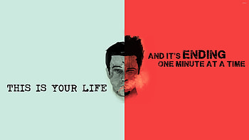 Fight Club quote, Thought-provoking lines, Powerful ry, Symbolic visuals HD wallpaper