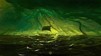 Boat Sea Fantasy Art Waves, boat, sea, fantasy, art, waves, artist, artwork, digital-art, artstation HD wallpaper