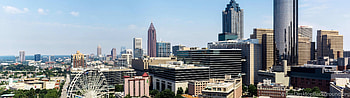 Atlanta skyline, Dual monitor , Sarah Johnson HD wallpaper