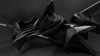 General abstract digital art reflection shapes lines shadow Matte painting 3D The Shining carbon fiber HD wallpaper