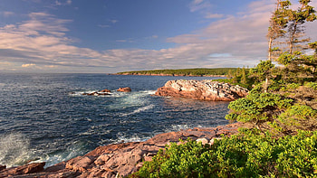 Cape Breton Island, Coastal trail, Highlands National Park, Scenic beauty HD wallpaper